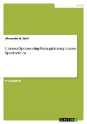 Cover von Internes Spornsoring-Strategiekonzept eines Sportvereins