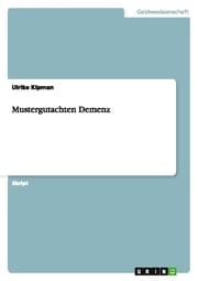 Cover von Mustergutachten Demenz