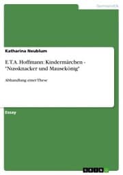 Cover von E.T.A. Hoffmann: Kindermärchen - 'Nussknacker und Mausekönig'