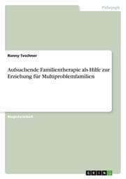 Cover von Aufsuchende Familientherapie als Hilfe zur Erziehung für Multiproblemfamilien