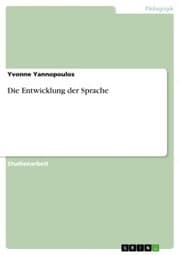 Cover von Die Entwicklung der Sprache