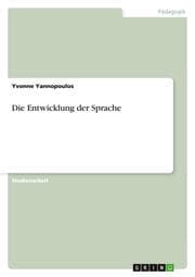 Cover von Die Entwicklung der Sprache
