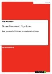 Cover von Neorealismus und Napoleon