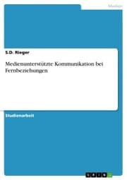 Cover von Medienunterstützte Kommunikation bei Fernbeziehungen
