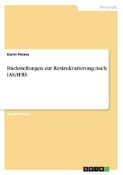 Cover von Rückstellungen zur Restrukturierung nach IAS/IFRS