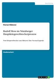 Cover von Rudolf Hess im Nürnberger Hauptkriegsverbrecherprozess