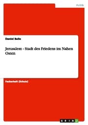 Cover von Jerusalem - Stadt des Friedens im Nahen Osten