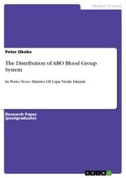 Cover von The Distribution of ABO Blood Group System