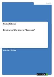 Cover von Review of the movie 'Lantana'
