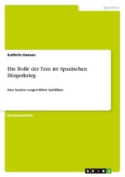 Cover von Die Rolle der Frau im Spanischen Bürgerkrieg