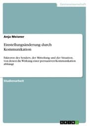 Cover von Einstellungsänderung durch Kommunikation