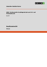 Cover von Insolvenzrecht