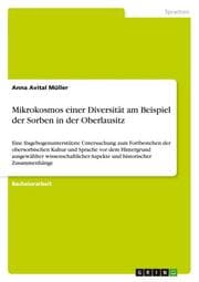Cover von Mikrokosmos einer Diversität am Beispiel der Sorben in der Oberlausitz