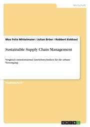 Cover von Sustainable Supply Chain Management