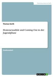Cover von Homosexualität und Coming Out in der Jugendphase