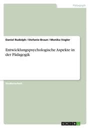 Cover von Entwicklungspsychologische Aspekte in der Pädagogik