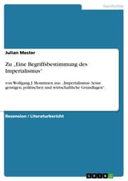 Cover von Zu 'Eine Begriffsbestimmung des Imperialismus'