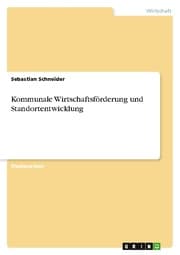 Cover von Kommunale Wirtschaftsförderung und Standortentwicklung