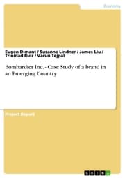 Cover von Bombardier Inc. - Case Study of a brand in an Emerging Country