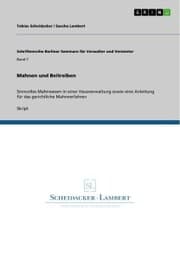 Cover von Mahnen und Beitreiben