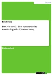 Cover von Das Motorrad - Eine systematische terminologische Untersuchung