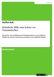 Cover von Künstliche Riffe zum Schutz vor Tsunamiwellen