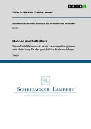 Cover von Mahnen und Beitreiben