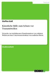 Cover von Künstliche Riffe zum Schutz vor Tsunamiwellen