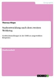 Cover von Stadtentwicklung nach dem zweiten Weltkrieg