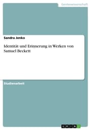 Cover von Identität und Erinnerung in Werken von Samuel Beckett
