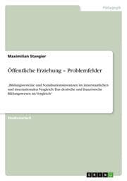 Cover von Öffentliche Erziehung - Problemfelder