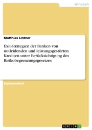 Cover von Exit-Strategien der Banken von notleidenden und leistungsgestörten Krediten unter Berücksichtigung des Risikobegrenzungsgesetzes