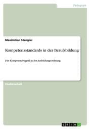 Cover von Kompetenzstandards in der Berufsbildung