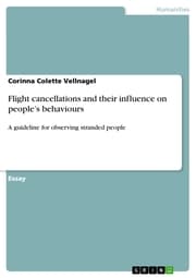 Cover von Flight cancellations and their influence on people's behaviours
