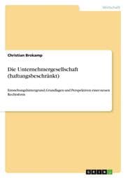 Cover von Die Unternehmergesellschaft (haftungsbeschränkt)