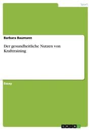 Cover von Der gesundheitliche Nutzen von Krafttraining