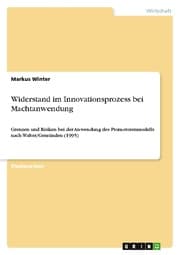 Cover von Widerstand im Innovationsprozess bei Machtanwendung