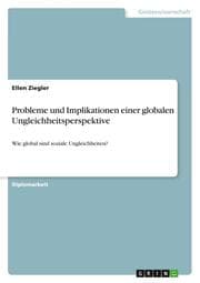 Cover von Probleme und Implikationen einer globalen Ungleichheitsperspektive