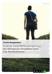 Cover von Kontext menschlicher Entwicklung