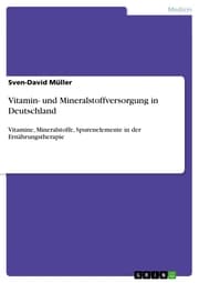 Cover von Vitamin- und Mineralstoffversorgung in Deutschland