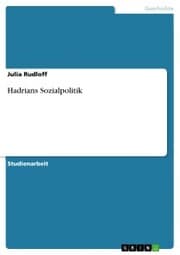 Cover von Hadrians Sozialpolitik