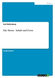 Cover von Die Messe - Inhalt und Form