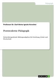 Cover von Postmoderne Pädagogik