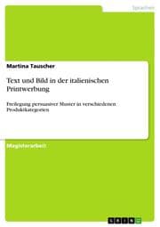 Cover von Text und Bild in der italienischen Printwerbung