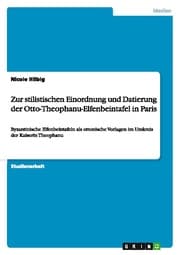 Cover von Zur stilistischen Einordnung und Datierung der Otto-Theophanu-Elfenbeintafel in Paris