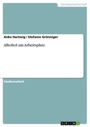 Cover von Alkohol am Arbeitsplatz