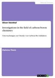 Cover von Investigations in the field of carbene-boron chemistry