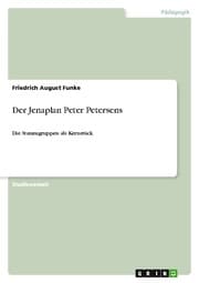 Cover von Der Jenaplan Peter Petersens