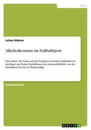 Cover von Alkoholkonsum im Fußballsport