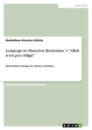 Cover von Language in Ahmadou Kourouma's 'Allah nest pas obligé'
